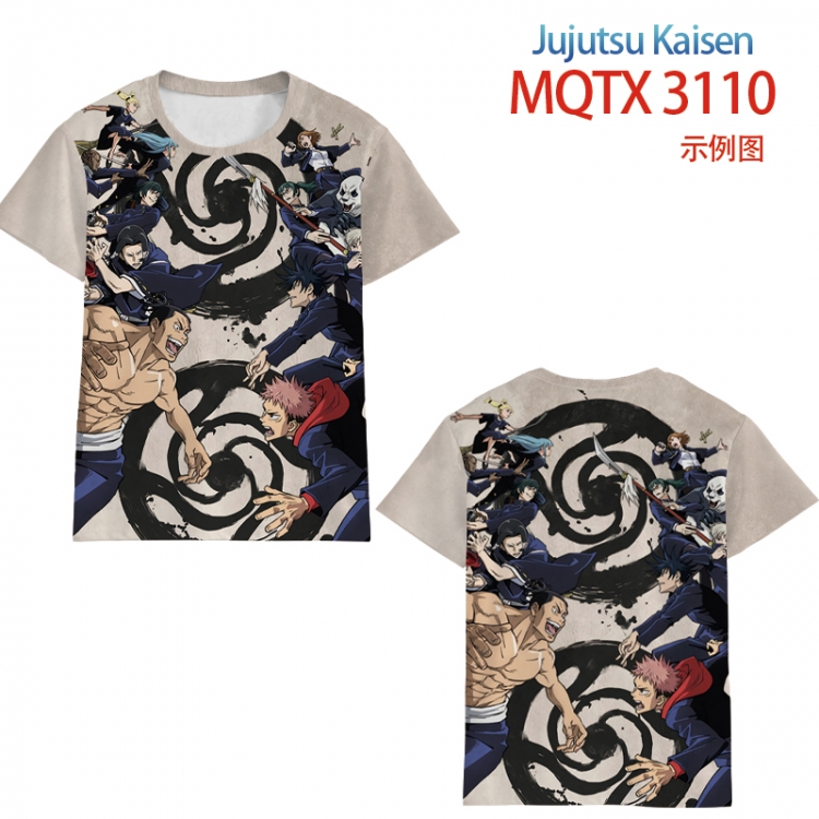 Jujutsu Kaisen full color printed short-sleeved T-shirt from 2XS to 5XL MQTX3110