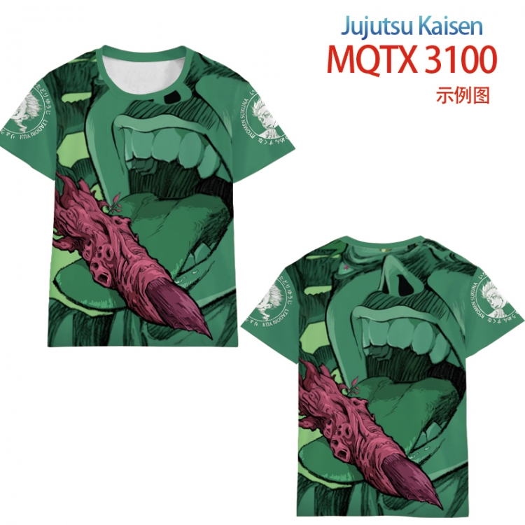 Jujutsu Kaisen full color printed short-sleeved T-shirt from 2XS to 5XL MQTX3100