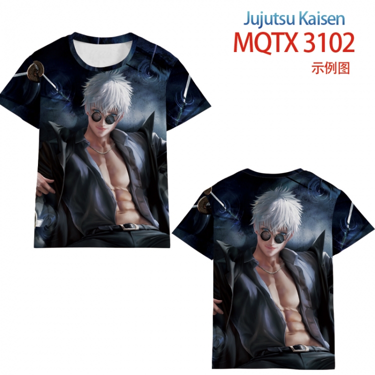 Jujutsu Kaisen full color printed short-sleeved T-shirt from 2XS to 5XL MQTX3102