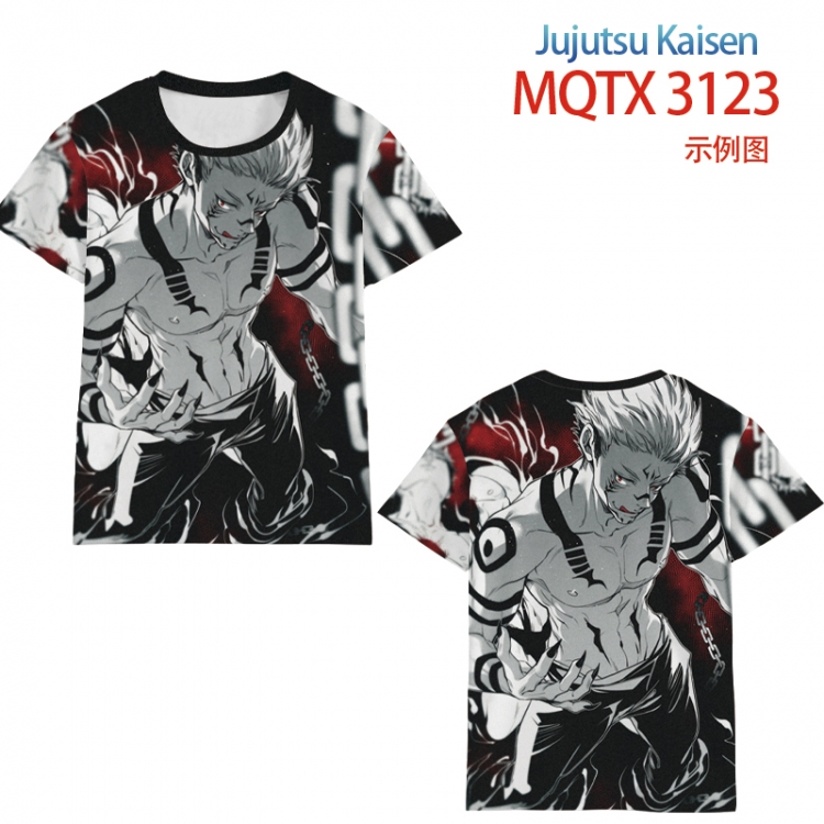 Jujutsu Kaisen full color printed short-sleeved T-shirt from 2XS to 5XL MQTX3123