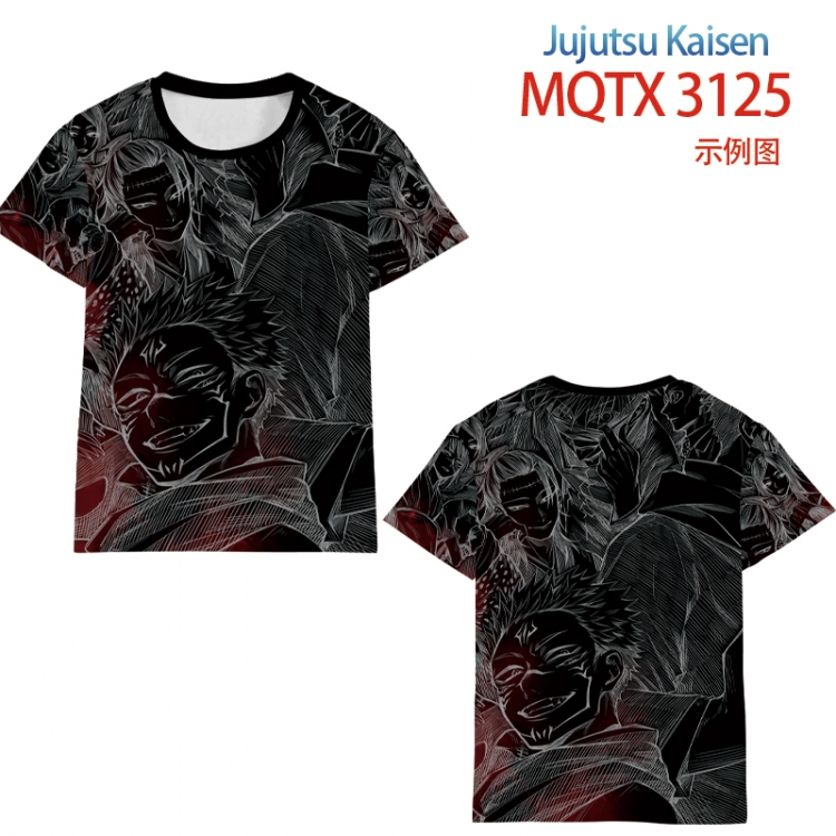 Jujutsu Kaisen full color printed short-sleeved T-shirt from 2XS to 5XL MQTX3125