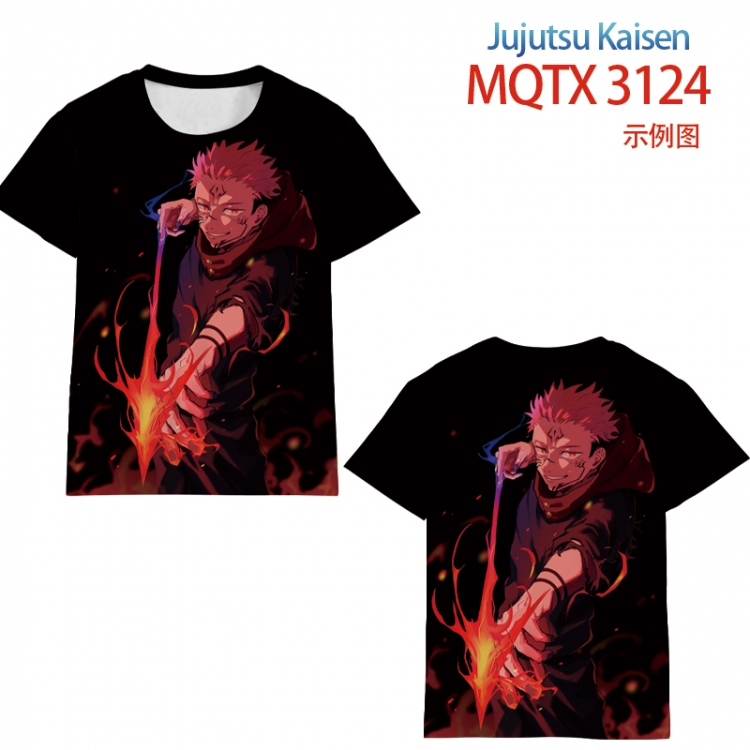 Jujutsu Kaisen full color printed short-sleeved T-shirt from 2XS to 5XL MQTX3124