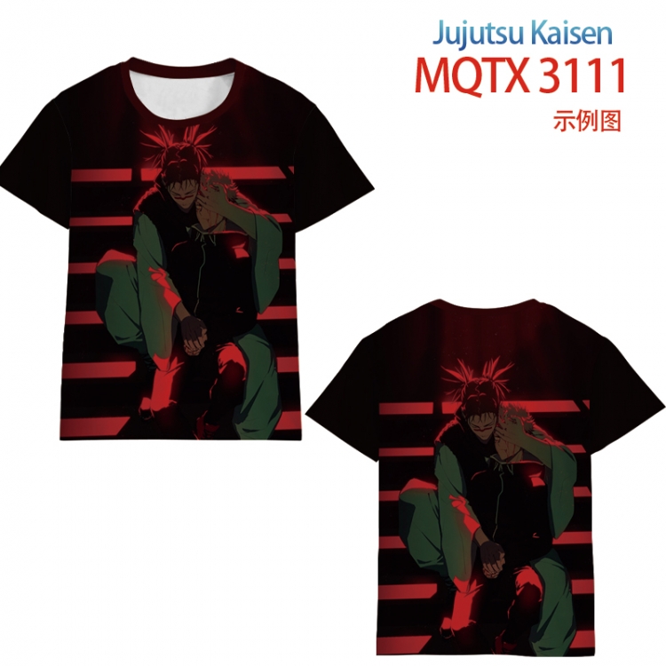 Jujutsu Kaisen full color printed short-sleeved T-shirt from 2XS to 5XL MQTX3111