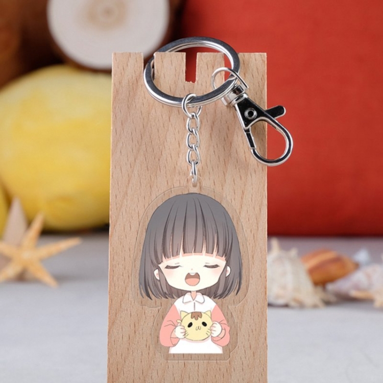 Heartbeat Anime acrylic Key Chain  price for 5 pcs 3642