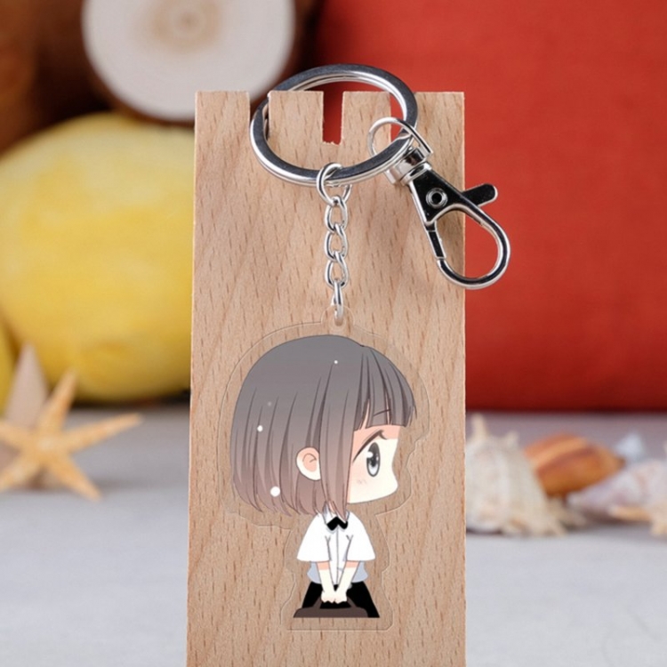 Heartbeat Anime acrylic Key Chain  price for 5 pcs 3636