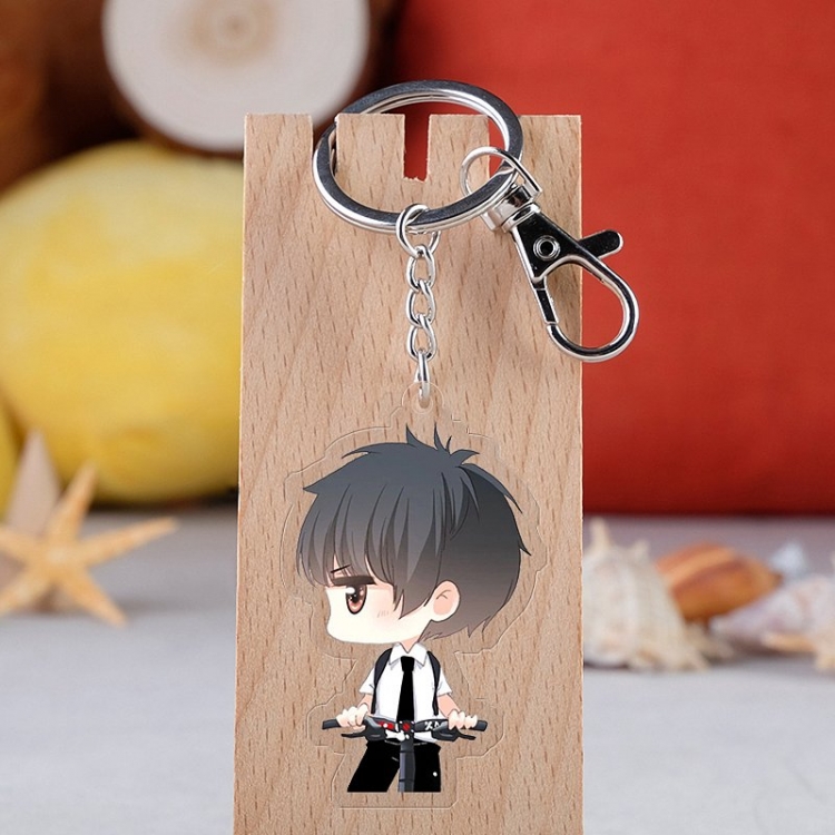 Heartbeat Anime acrylic Key Chain  price for 5 pcs 3635