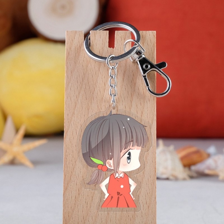 Heartbeat Anime acrylic Key Chain  price for 5 pcs 3638