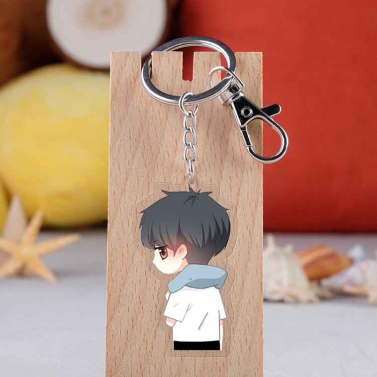 Heartbeat Anime acrylic Key Chain  price for 5 pcs 3651