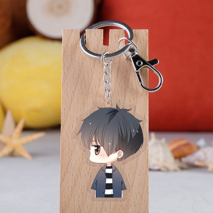 Heartbeat Anime acrylic Key Chain  price for 5 pcs 3637