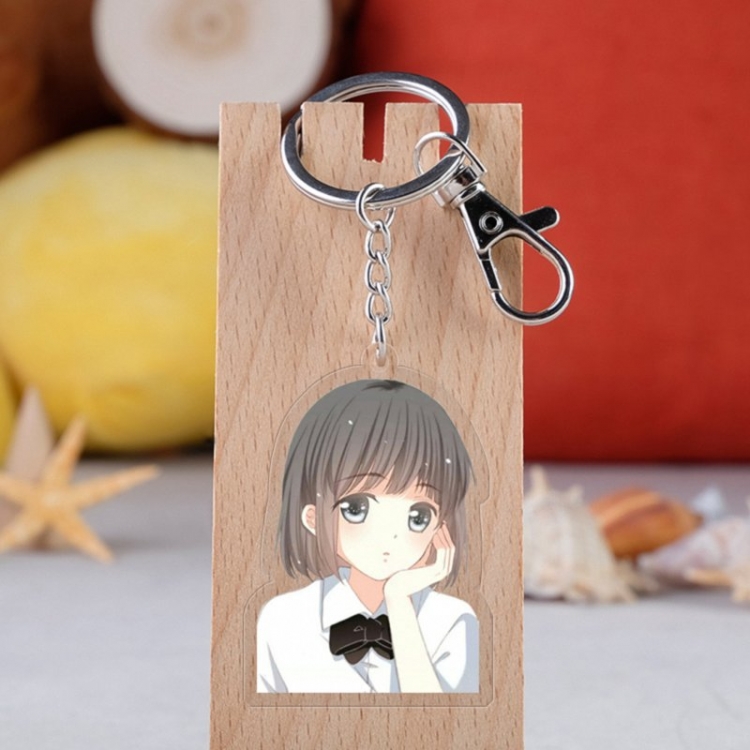 Heartbeat Anime acrylic Key Chain  price for 5 pcs 3650