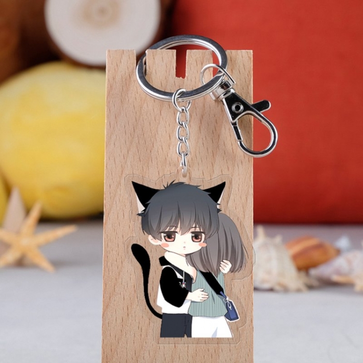 Heartbeat Anime acrylic Key Chain  price for 5 pcs 3646