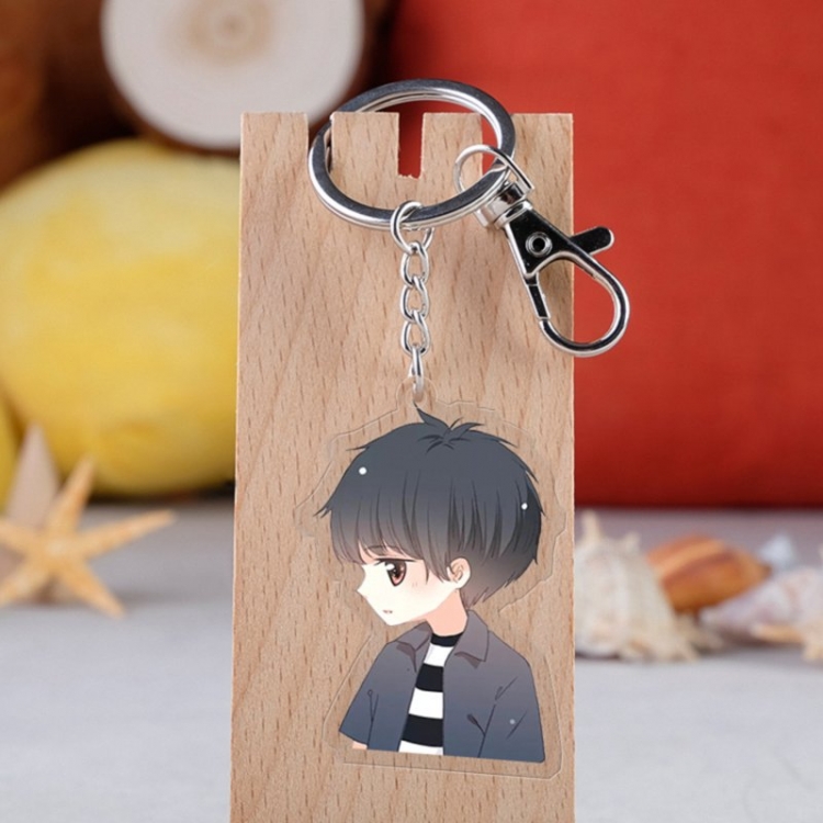 Heartbeat Anime acrylic Key Chain  price for 5 pcs 3643