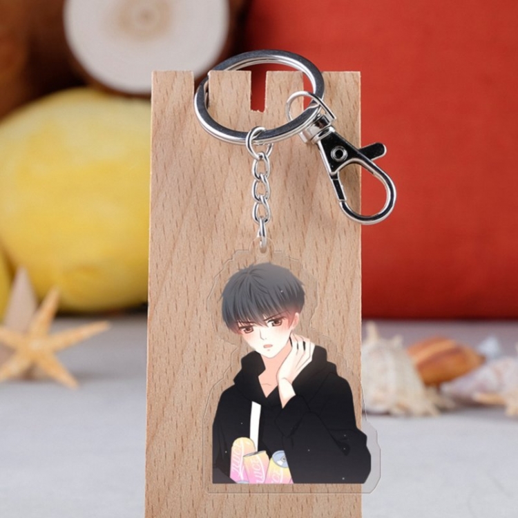 Heartbeat Anime acrylic Key Chain  price for 5 pcs 3649