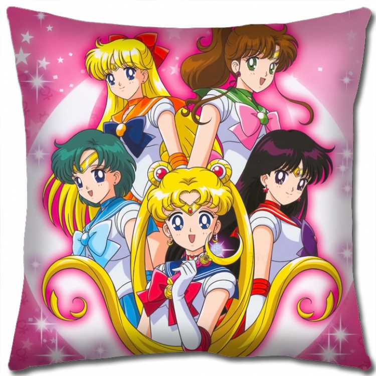 sailormoon Anime square full-color pillow cushion 45X45CM NO FILLING  M2-14