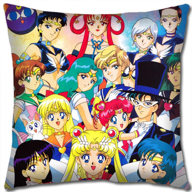 sailormoon Anime square full-color pillow cushion 45X45CM NO FILLING   M2-24