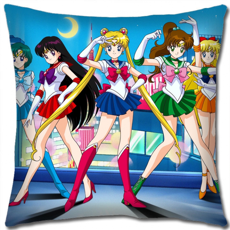 sailormoon Anime square full-color pillow cushion 45X45CM NO FILLING  M2-22