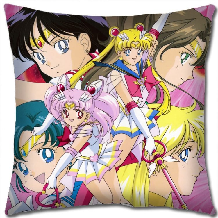 sailormoon Anime square full-color pillow cushion 45X45CM NO FILLING  M2-26