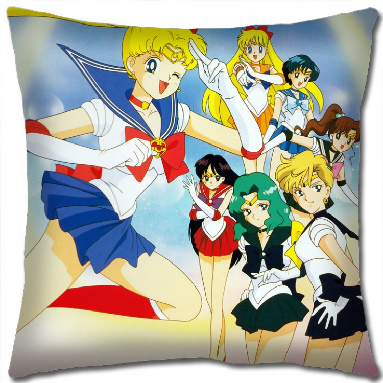 sailormoon Anime square full-color pillow cushion 45X45CM NO FILLING  M2-38