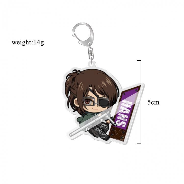 Shingeki no Kyojin Anime acrylic Key Chain price for 5 pcs 7017