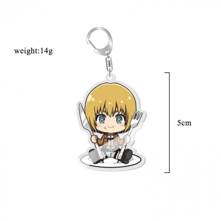 Shingeki no Kyojin Anime acrylic Key Chain price for 5 pcs 7026