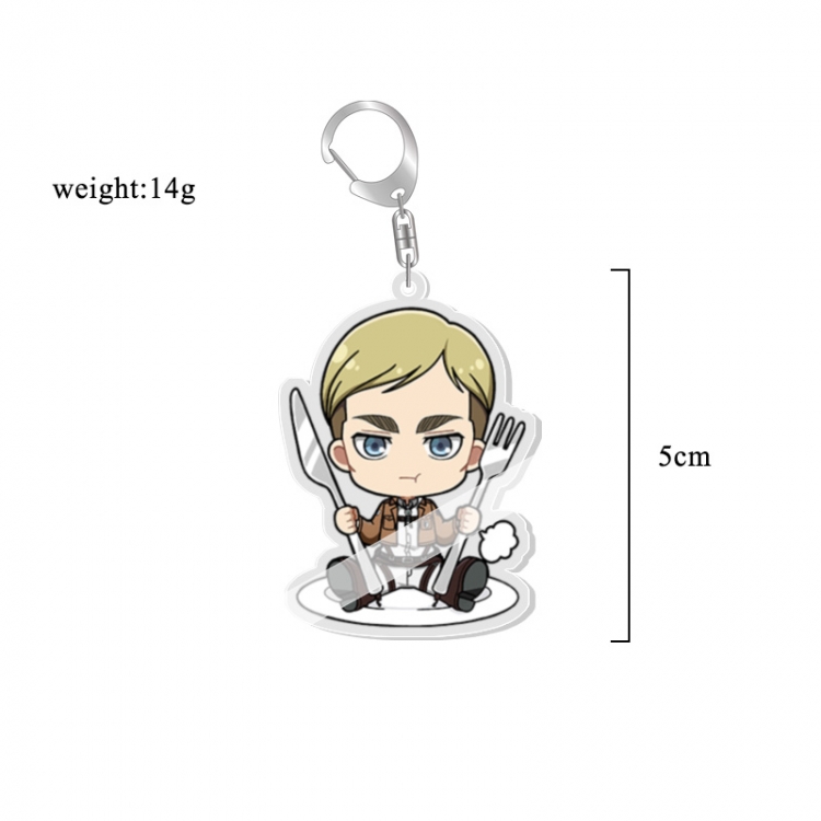 Shingeki no Kyojin Anime acrylic Key Chain price for 5 pcs 7021