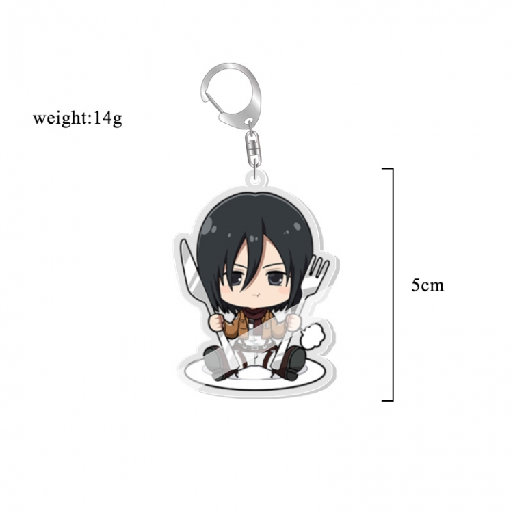 Shingeki no Kyojin Anime acrylic Key Chain price for 5 pcs 7025