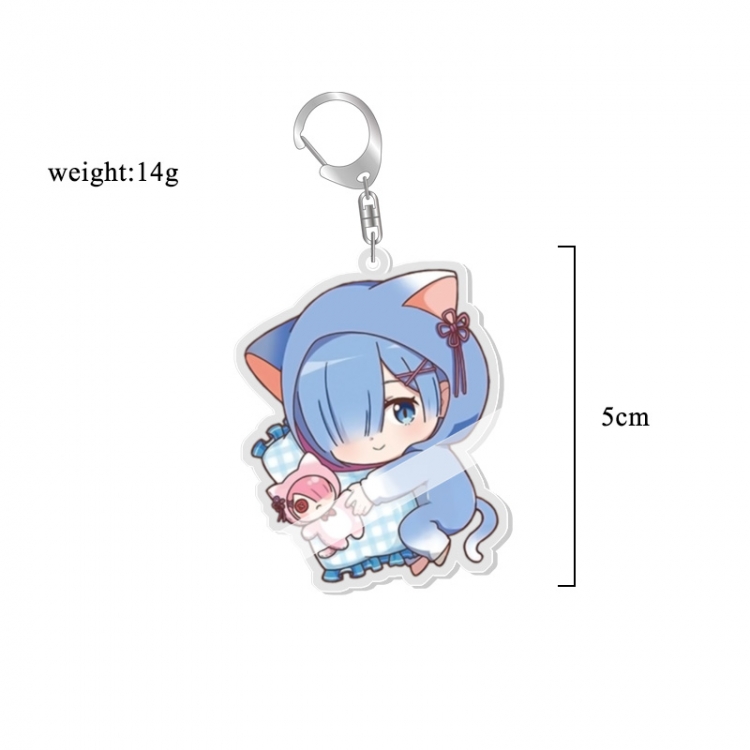 Re:Zero kara Hajimeru Isekai Seikatsu Anime acrylic Key Chain price for 5 pcs 7117