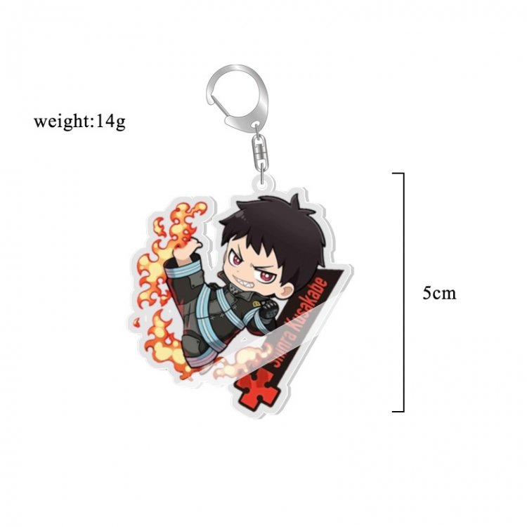 Fire Force  Anime acrylic Key Chain price for 5 pcs 7083