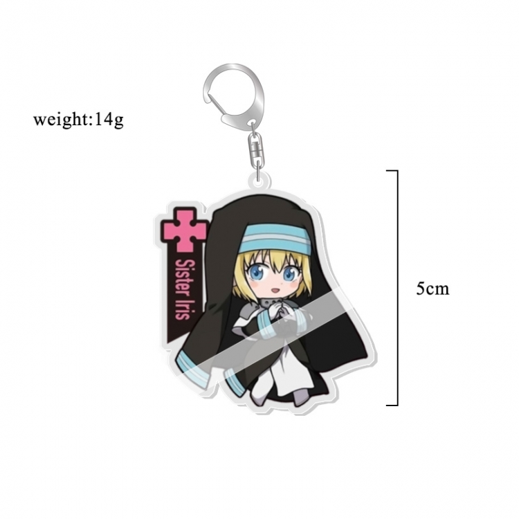 Fire Force  Anime acrylic Key Chain price for 5 pcs 7086