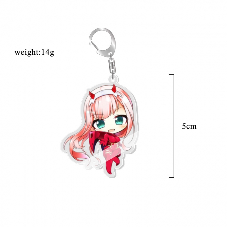 darling in the FRANXX  Anime acrylic Key Chain price for 5 pcs 6987