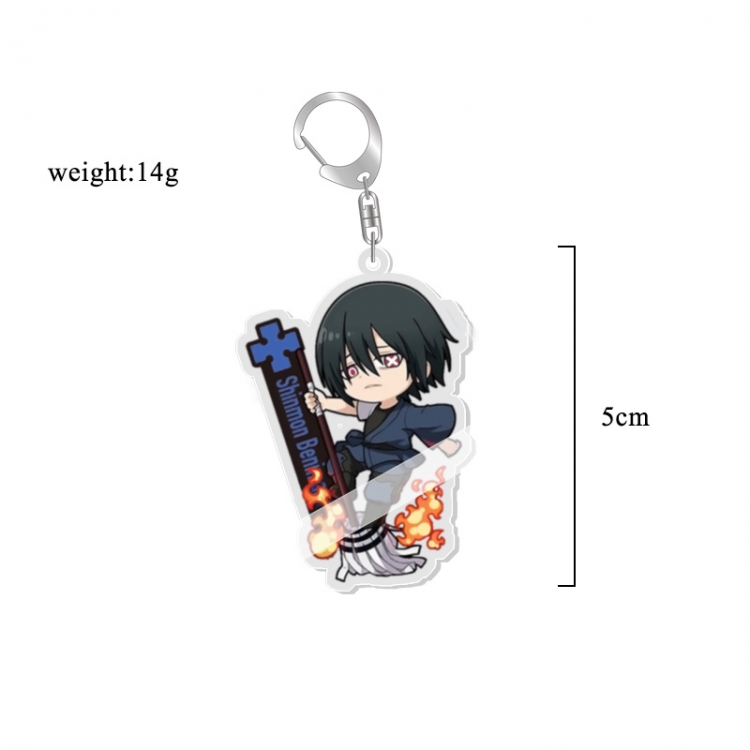 Fire Force  Anime acrylic Key Chain price for 5 pcs 7087