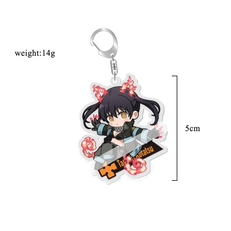 Fire Force  Anime acrylic Key Chain price for 5 pcs 7088