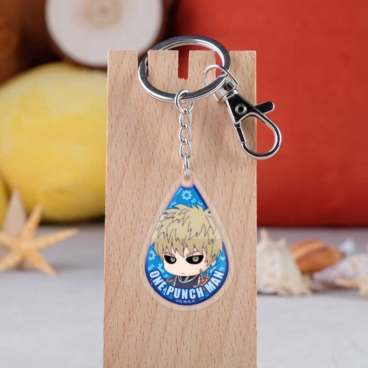 One Punch Man Anime acrylic Key Chain  price for 5 pcs   4308