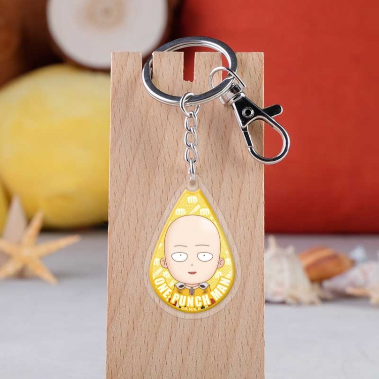 One Punch Man Anime acrylic Key Chain  price for 5 pcs   4307