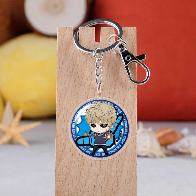 One Punch Man Anime acrylic Key Chain  price for 5 pcs   4303
