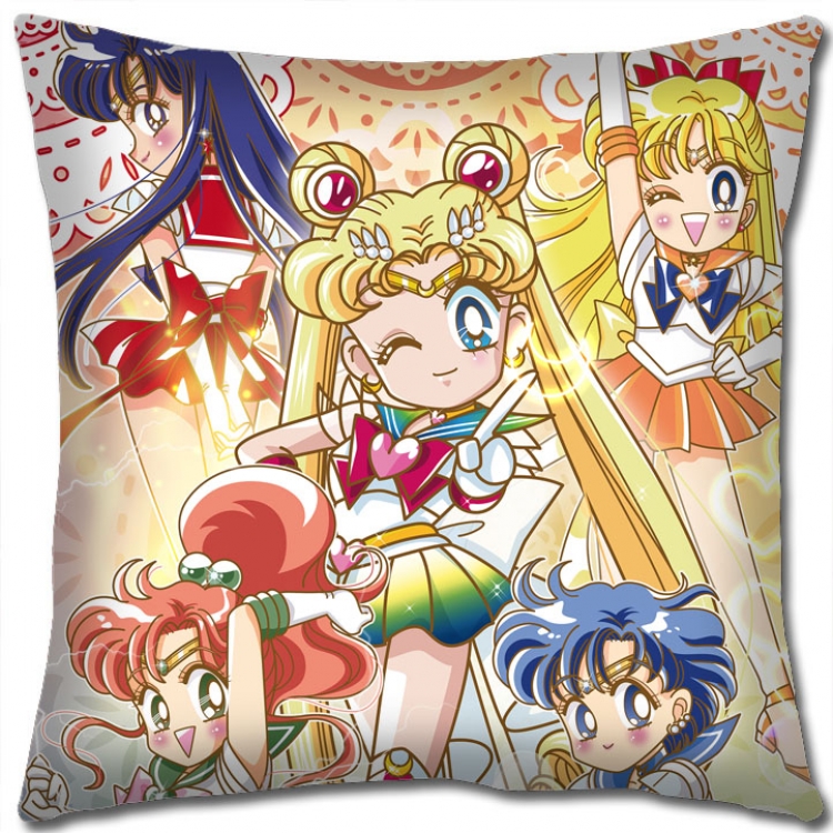 sailormoon Anime square full-color pillow cushion 45X45CM NO FILLING  M2-107