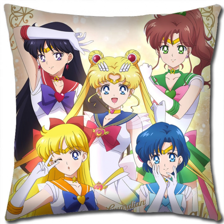 sailormoon Anime square full-color pillow cushion 45X45CM NO FILLING   M2-110