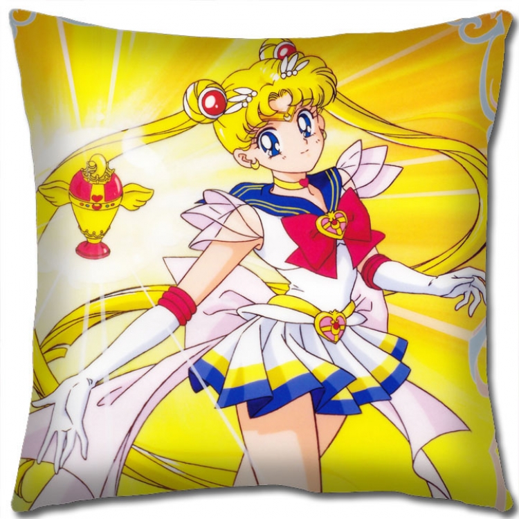 sailormoon Anime square full-color pillow cushion 45X45CM NO FILLING  M2-152