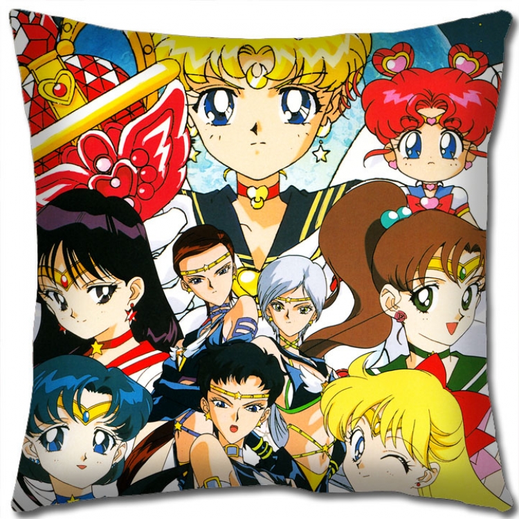 sailormoon Anime square full-color pillow cushion 45X45CM NO FILLING  M2-120