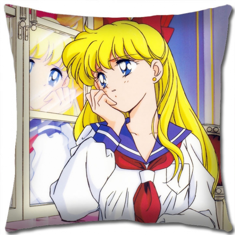 sailormoon Anime square full-color pillow cushion 45X45CM NO FILLING   M2-159
