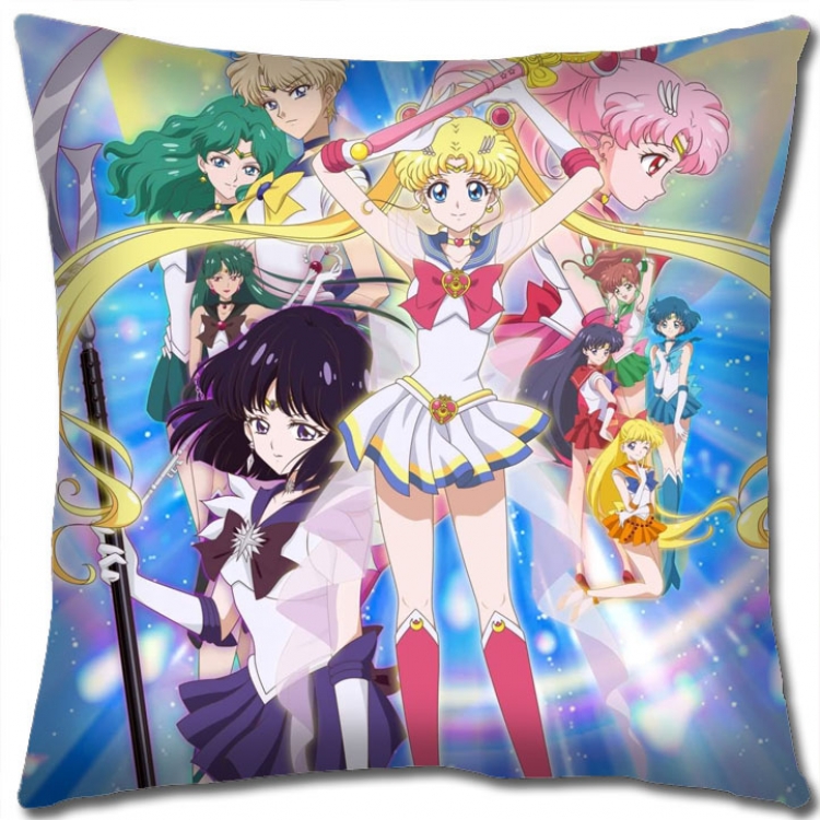 sailormoon Anime square full-color pillow cushion 45X45CM NO FILLING  M2-124