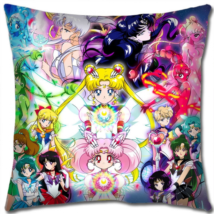 sailormoon Anime square full-color pillow cushion 45X45CM NO FILLING  M2-118