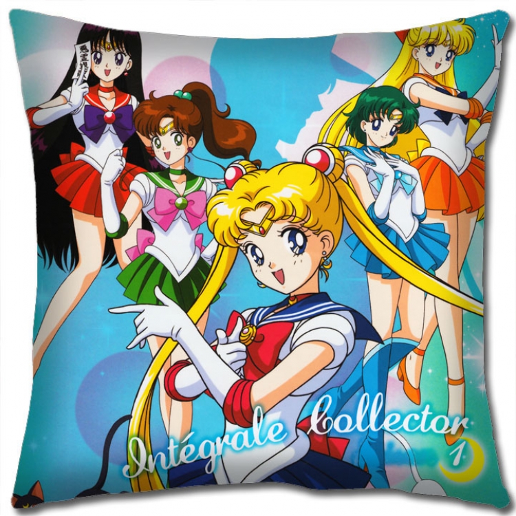 sailormoon Anime square full-color pillow cushion 45X45CM NO FILLING   M2-119