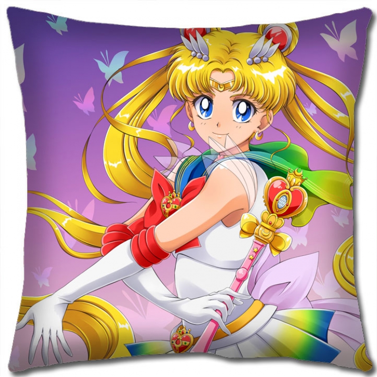 sailormoon Anime square full-color pillow cushion 45X45CM NO FILLING  M2-154