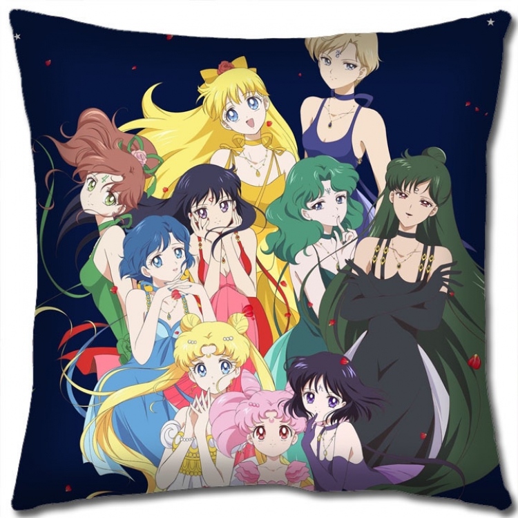 sailormoon Anime square full-color pillow cushion 45X45CM NO FILLING  M2-116