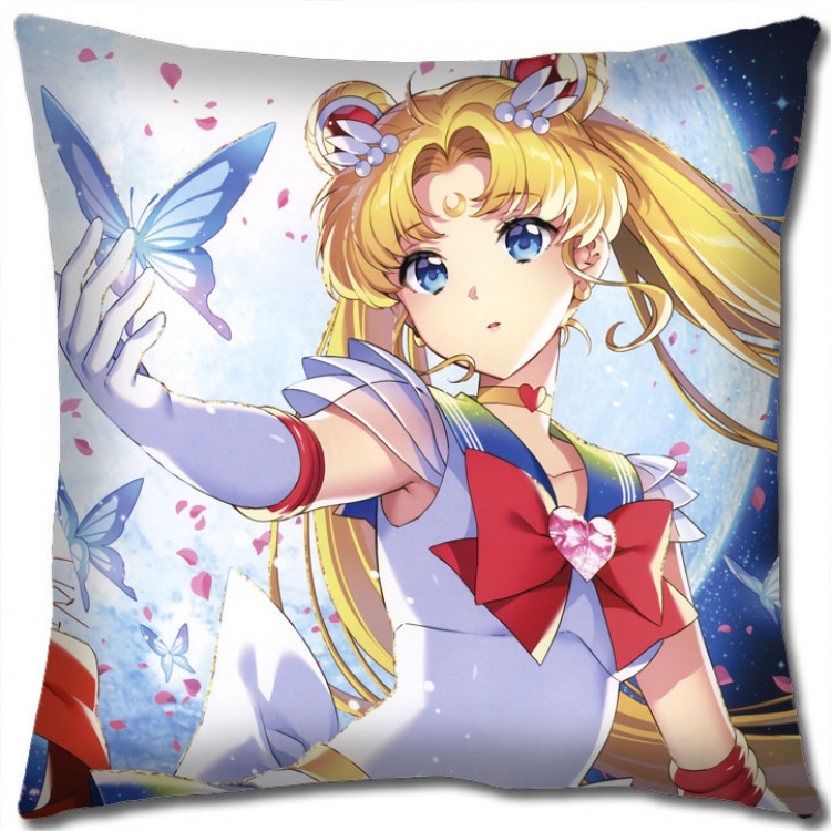 sailormoon Anime square full-color pillow cushion 45X45CM NO FILLING   M2-153