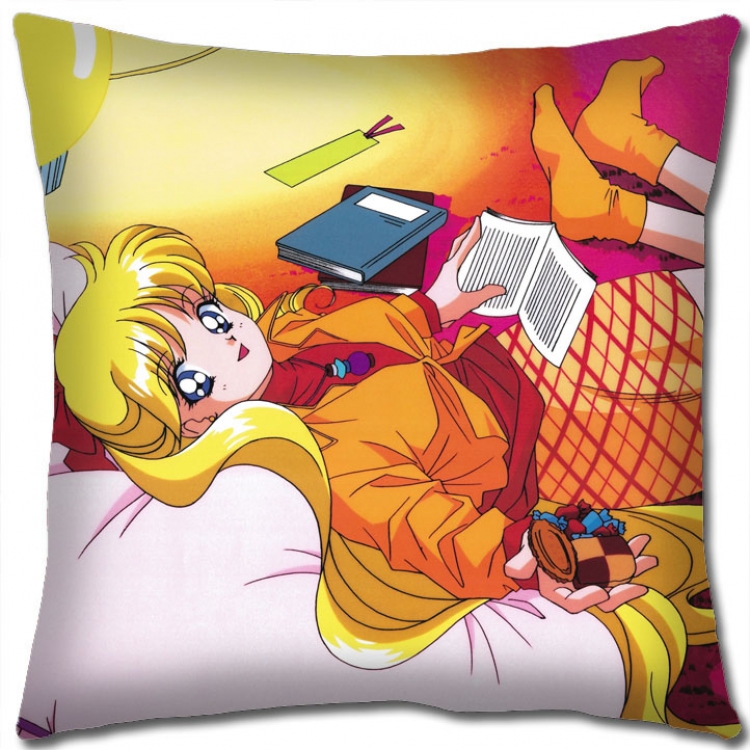 sailormoon Anime square full-color pillow cushion 45X45CM NO FILLING   M2-192