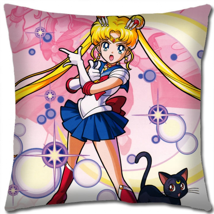 sailormoon Anime square full-color pillow cushion 45X45CM NO FILLING  M2-183