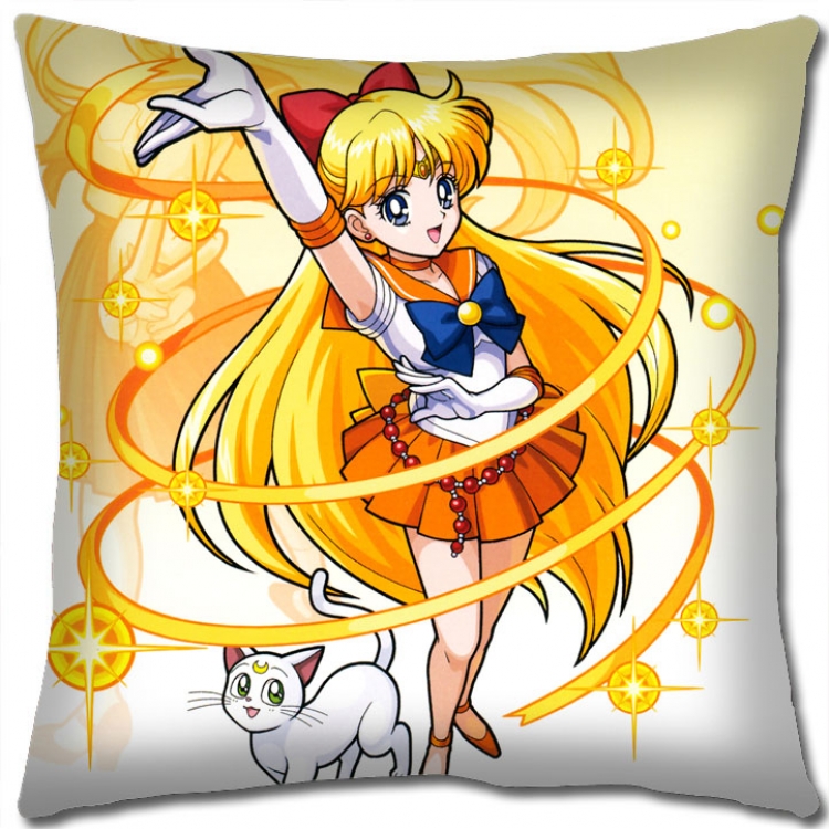 sailormoon Anime square full-color pillow cushion 45X45CM NO FILLING  M2-187