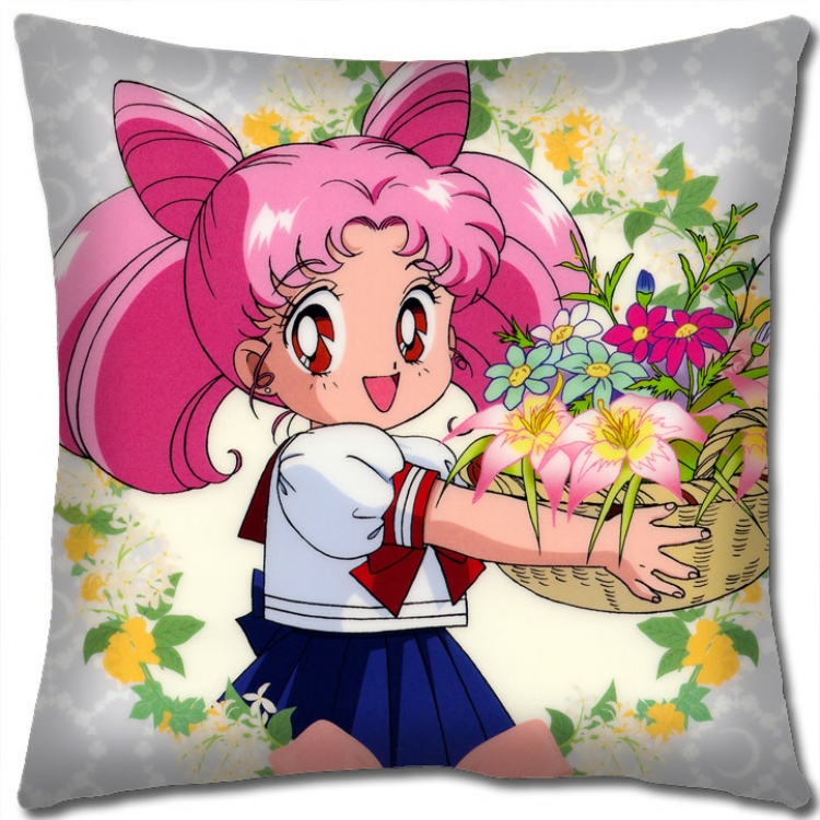 sailormoon Anime square full-color pillow cushion 45X45CM NO FILLING  M2-180